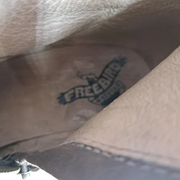 Freebird Irish Distressed Leather Knee High Harness Riding Boots Size 6 Moto